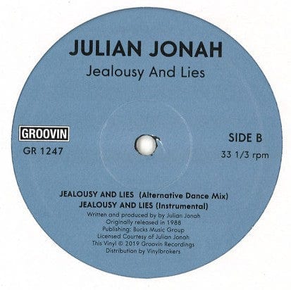 Julian Jonah - Jealousy And Lies (12", RE) Groovin Recordings