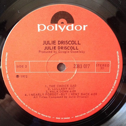 Julie Driscoll - 1969 (LP, Album) Polydor
