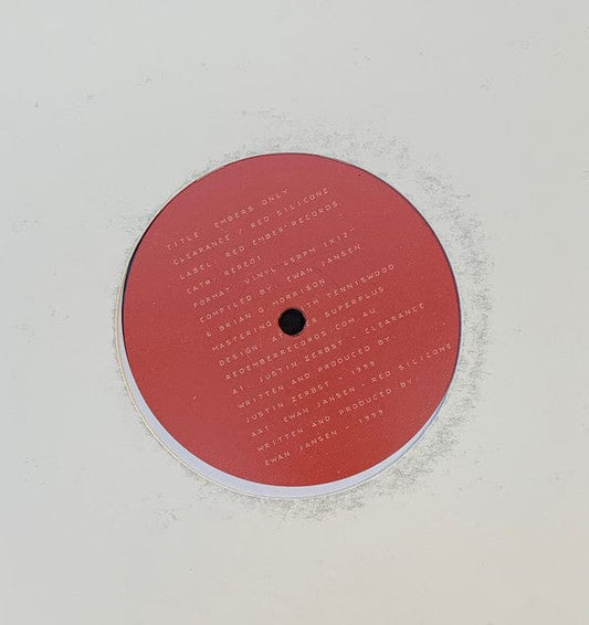 Justin Zerbst, Ewan Jansen - Embers Only  (12") Red Ember Records Vinyl