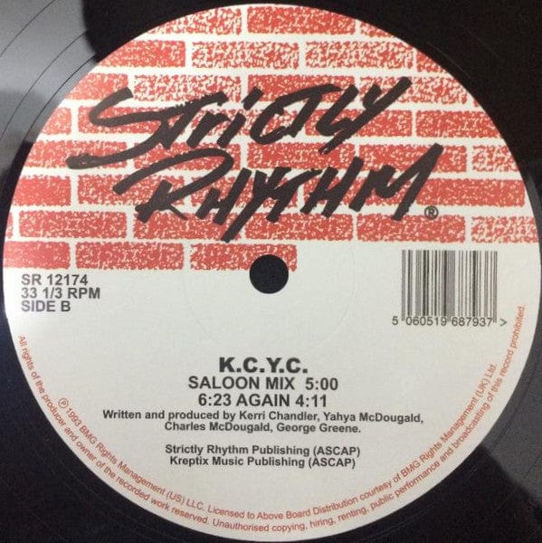 K.C.Y.C. - Under Control (12", RE, RM) Strictly Rhythm