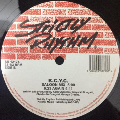 K.C.Y.C. - Under Control (12", RE, RM) Strictly Rhythm