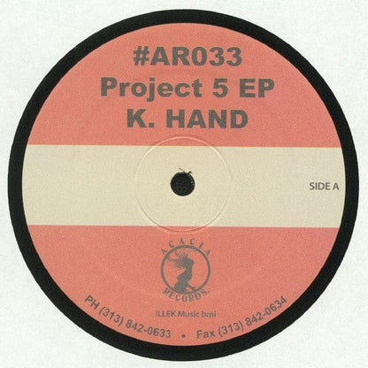K. Hand – Project 5 EP (12", Acacia Records, 2020) Front Cover