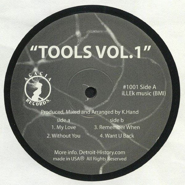 K.Hand – Tools Vol.1 (12", Acacia Records, 2021) Front Cover