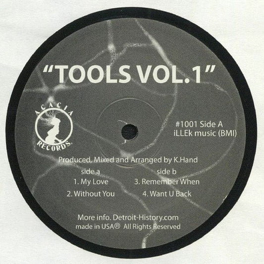 K.Hand – Tools Vol.1 (12", Acacia Records, 2021) Front Cover