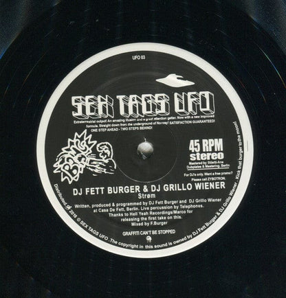 Kahuun - DJ Fett Burger & DJ Grillo Wiener - Batteri - StrÃ¸m (12", RP) Sex Tags UFO