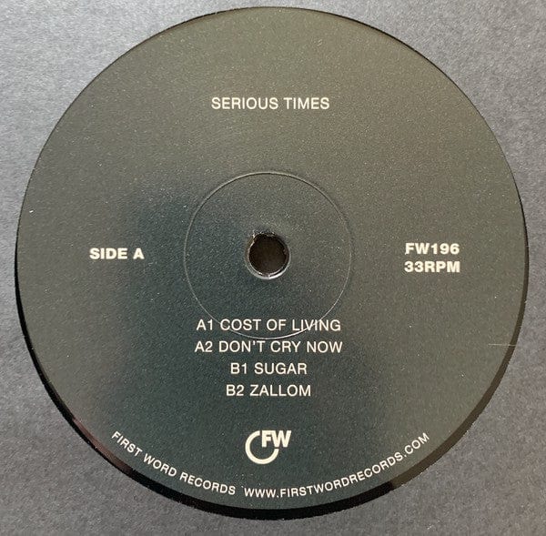 Kaidi Tatham - Serious Times (12") First Word Records Vinyl