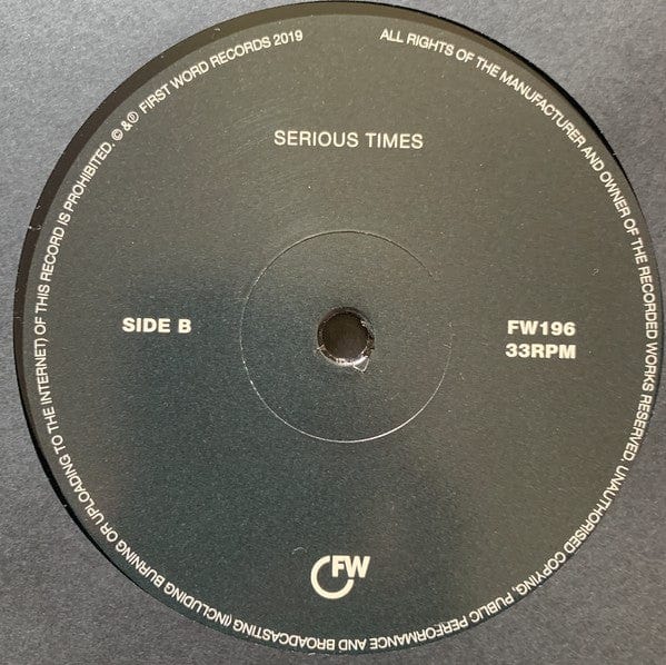 Kaidi Tatham - Serious Times (12") First Word Records Vinyl
