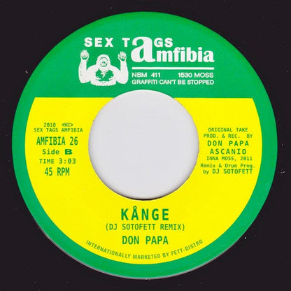 Kambo Super Sound / Don Papa - Round Piece Of Dub / KÃ¥nge (DJ Sotofett Remix) (7") Sex Tags Amfibia