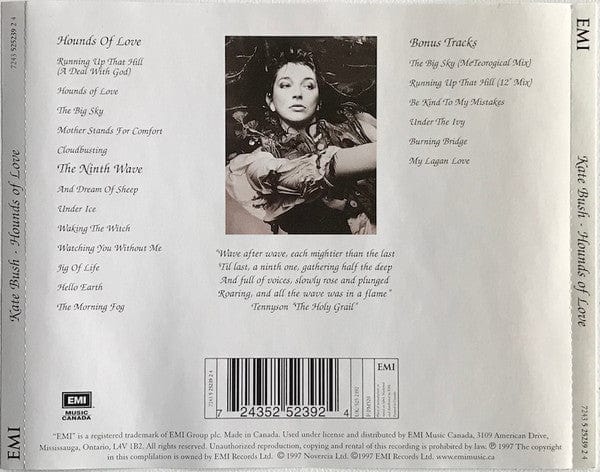 Kate Bush - Hounds Of Love (CD) EMI Music Canada CD 724352523924