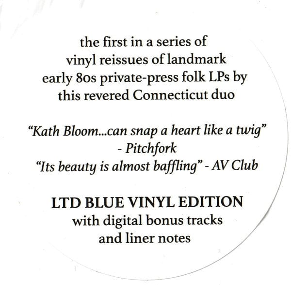 Kath Bloom, Loren Connors* - Restless Faithful Desperate (LP) Chapter Music Vinyl 747742112447