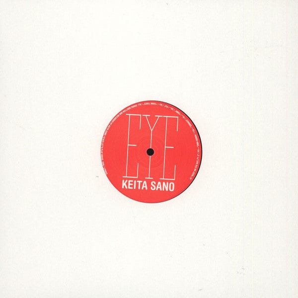 Keita Sano - EYE (12") Let's Play House Vinyl 5060449912857