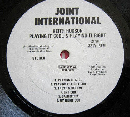 Keith Hudson - Playing It Cool & Playing It Right (LP, RE, RM) on Basic Replay at Further Records