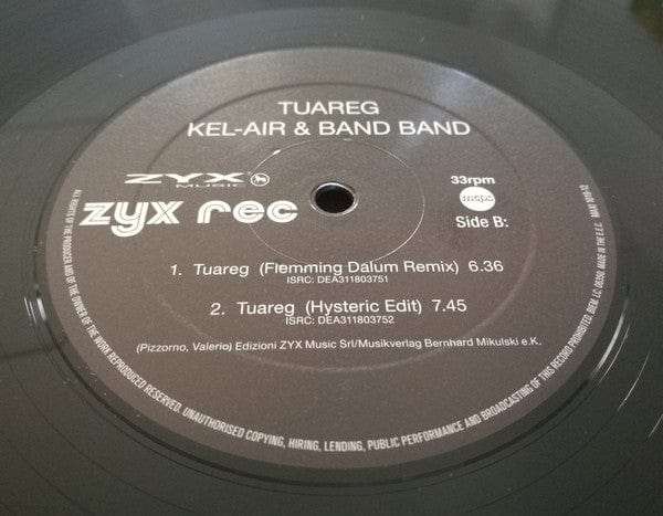 Kel-Air & Band Band - Tuareg (12") ZYX Music Vinyl 090204655175