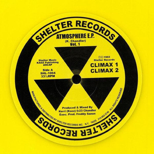 Kerri Chandler - Atmosphere E.P. Vol. 1 (12", EP, RE, RM, RP, Yel) on Shelter Records (3) at Further Records