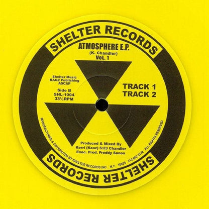 Kerri Chandler - Atmosphere E.P. Vol. 1 (12", EP, RE, RM, RP, Yel) on Shelter Records (3) at Further Records