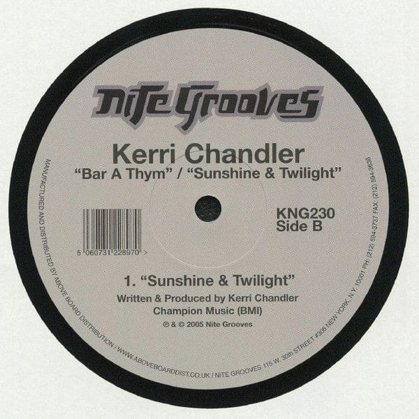 Kerri Chandler - Bar A Thym / Sunshine & Twilight (12", RE) Nite Grooves