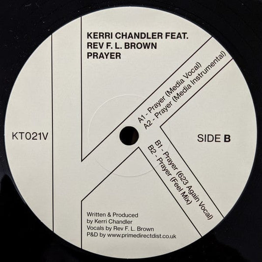 Kerri Chandler Feat. Rev F. L. Brown* - Prayer (12") Kaoz Theory Vinyl