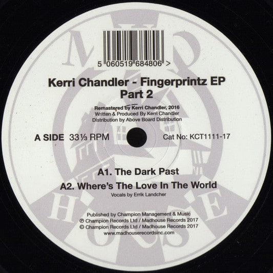 Kerri Chandler - Fingerprintz EP Part 2 (12", EP, RM) Madhouse Records, Inc.