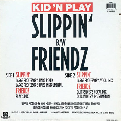 Kid 'N' Play - Slippin' / Friendz (12", Maxi) Select Records