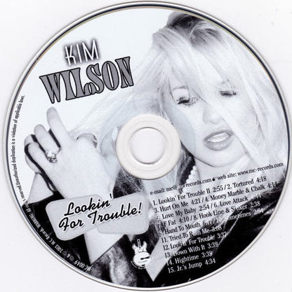 Kim Wilson - Lookin' For Trouble! (CD) M.C. Records (2) CD 607735004923