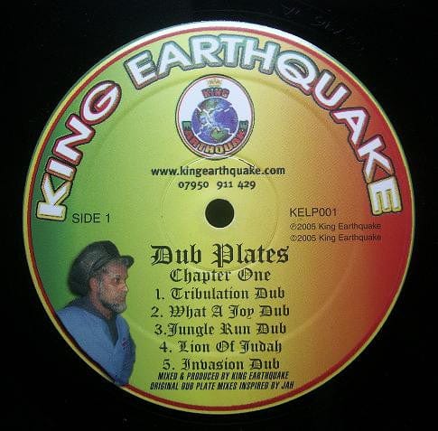 King Earthquake - Earthquake Dub-Plates Chapter One (LP) King Earthquake Vinyl