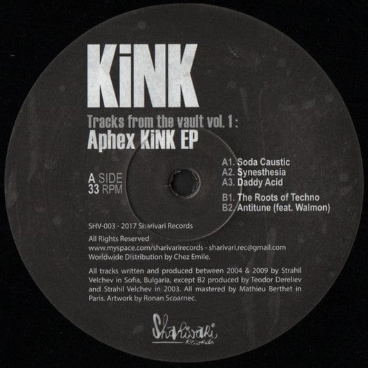 KiNK - Aphex KiNK EP (12") Sharivari Records Vinyl