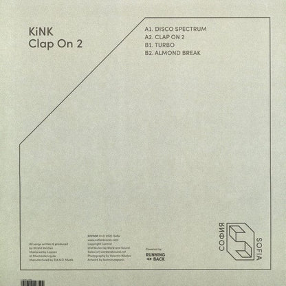 KiNK - Clap On 2 Ep (12") Sofia Records (2) Vinyl
