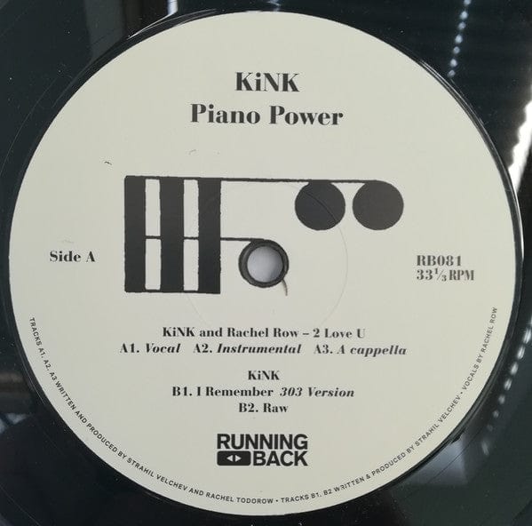 KiNK - Piano Power (12", EP, RP) Running Back