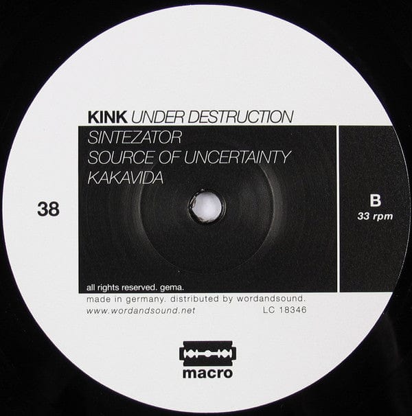 Kink - Under Destruction (2xLP) Macro Vinyl 827170533769