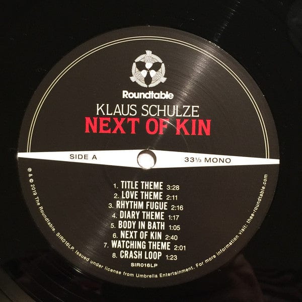 Klaus Schulze - Next Of Kin (Music from the Motion Picture Soundtrack) (LP) The Roundtable Vinyl 794020532145