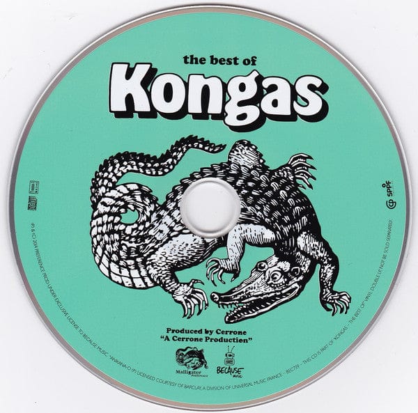 Kongas - The Best Of Kongas (2xLP, Comp, Whi + CD, Comp) Because Music