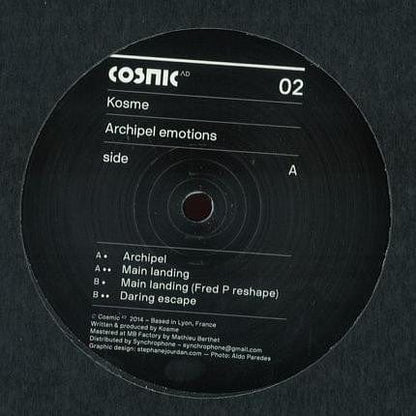 Kosme - Archipel Emotions (12") Cosmic AD Vinyl