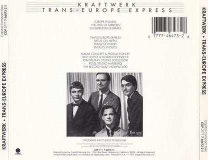 Kraftwerk - Trans-Europe Express (CD) Capitol Records CD 077774647328