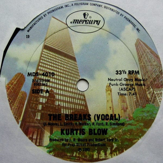 Kurtis Blow - The Breaks (12") Mercury Vinyl