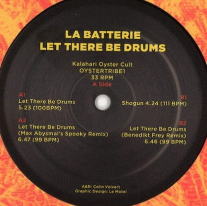 La Batterie - Let There Be Drums (12") Kalahari Oyster Cult Vinyl