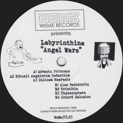 Labyrinthine – Angel Wars (12", WéMè Records, 2021) Front Cover