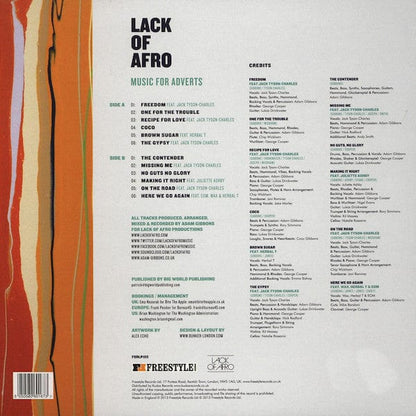 Lack Of Afro - Music For Adverts (LP) Freestyle Records (2) Vinyl 050580601673