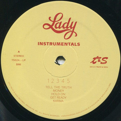 Lady (14) - Lady Instrumentals (LP) Truth & Soul Vinyl 119964002415