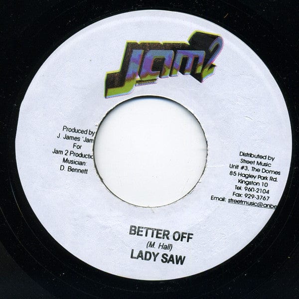 Lady Saw - Better Off (7") Jam II Records Vinyl