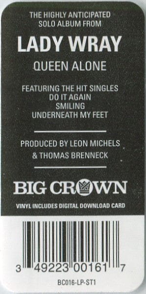 Lady Wray - Queen Alone (LP) Big Crown Records Vinyl 349223001617