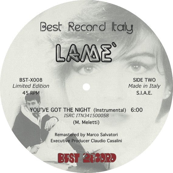 Lame' - You've Got The Night (12", Ltd, RE, RM) on Best Record Italy,Best Record at Further Records