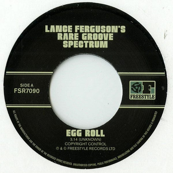 Lance Ferguson - Egg Roll (7") Freestyle Records (2) Vinyl