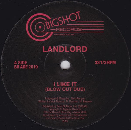 Landlord (2) - I Like It (Blow Out Dub) (12") Bigshot Records Vinyl