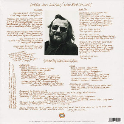 Larry Jon Wilson - New Beginnings (LP) Be With Records Vinyl 4260544826597