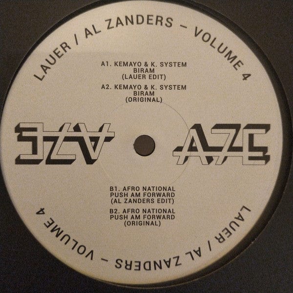 Lauer* / Al Zanders - A7 Edits Volume 4 (12") on A7 Edits at Further Records