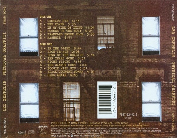 Led Zeppelin - Physical Graffiti (2xCD) Swan Song CD 075679244222