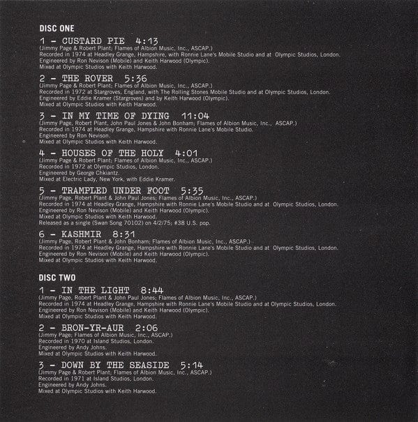 Led Zeppelin - Physical Graffiti (2xCD) Swan Song,WEA CD 075679244222
