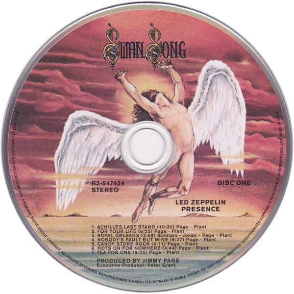 Led Zeppelin - Presence (CD) Swan Song CD 081227955731