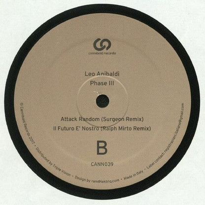 Leo Anibaldi - Phase III (12") Cannibald Records Vinyl