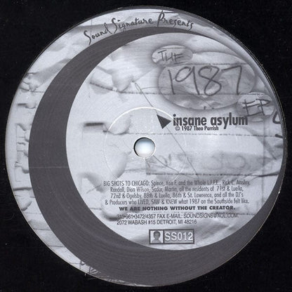 Leron Carson / Theo Parrish - The 1987 EP (12") Sound Signature Vinyl